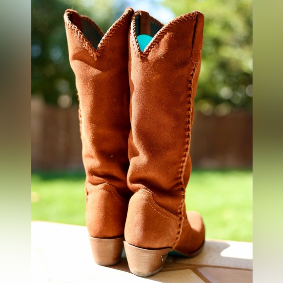 Lane Women’s Cowboy Boots - Soft Mocha Suede - Picture 3 of 5
